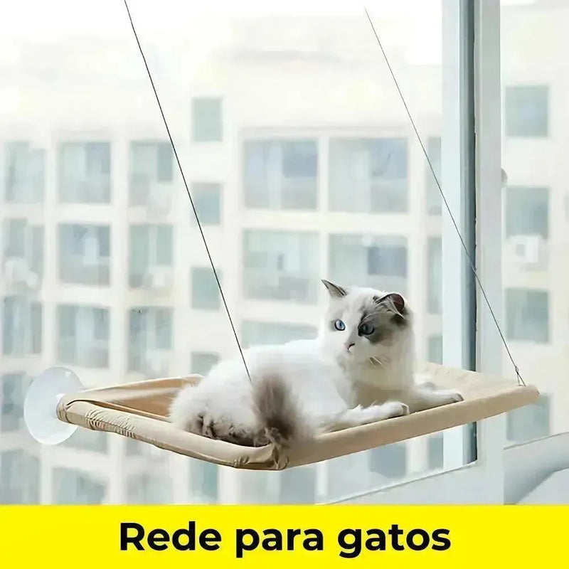 Rede Aérea Suspensa para Gatos - Outlet Popular