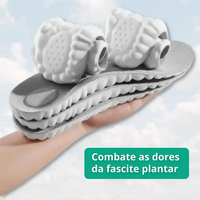 Palmilha Ortopédica 4D FasciaFlex® - Conforto e Suporte Superior